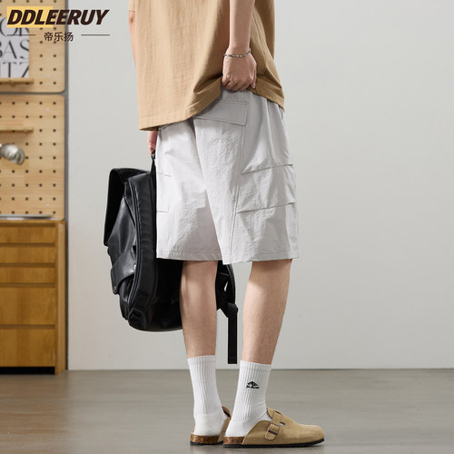 夏季冰丝速干运动休闲五分裤男士