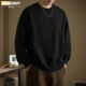 复古重磅纯色卫衣男士 秋冬季 加绒潮流宽松大码 美式 内搭打底衫 上衣
