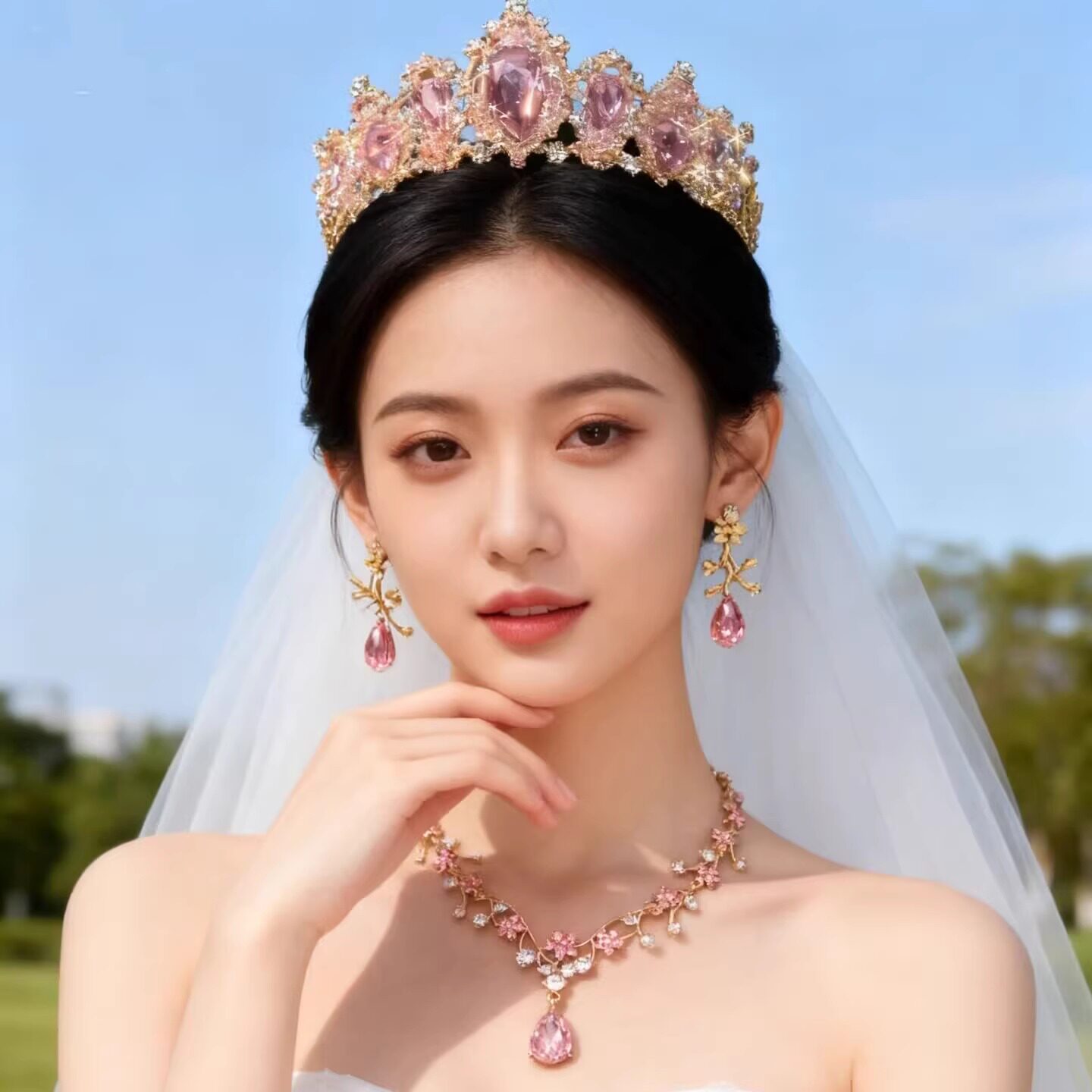 巴洛克之梦公主生日皇冠发饰