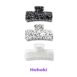 HOHOKI超大方块醋酸抓夹小众复古大发量高级感星星鲨鱼夹发夹发饰