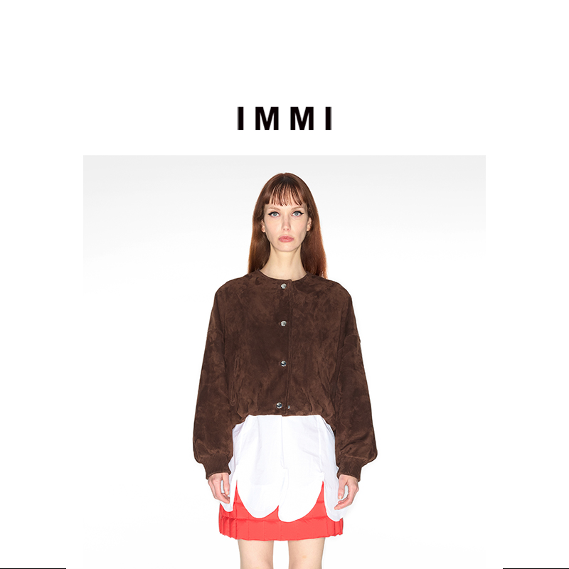 【IMMI】冬季新品绒面羊皮羽绒夹克MWDFWLJK1031X