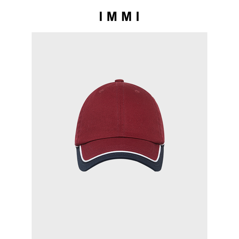 22秋冬新品弧线拼色棒球帽