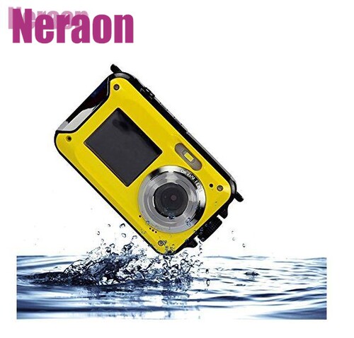 Double Screens Waterproof Digital Camera 2.7-Inch Front LCD