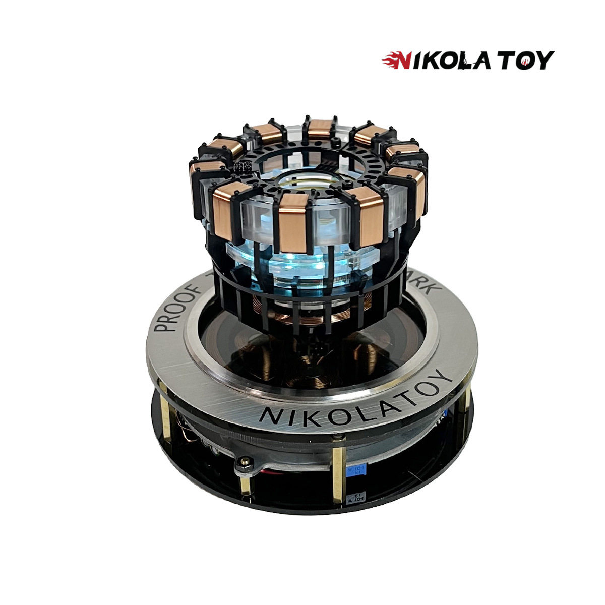 NIKOLATOY创意黑科技磁悬浮钢铁侠方舟反应堆新奇特