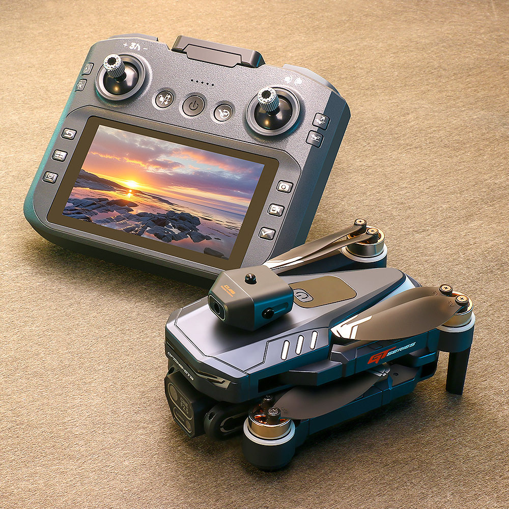 GT8屏控无刷避障无人机高清航拍四轴飞行器玩具飞机drone4K遥控器