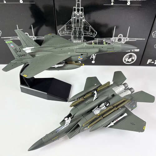 1/100美军F-15E战斗机F15海湾战争米格杀手成品合金飞机模型摆件
