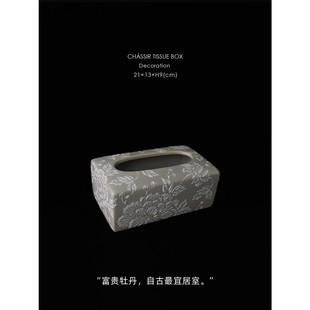 Ralph flower繁花 Laur Oriental 手绘纸巾盒 n古董藏品 常设