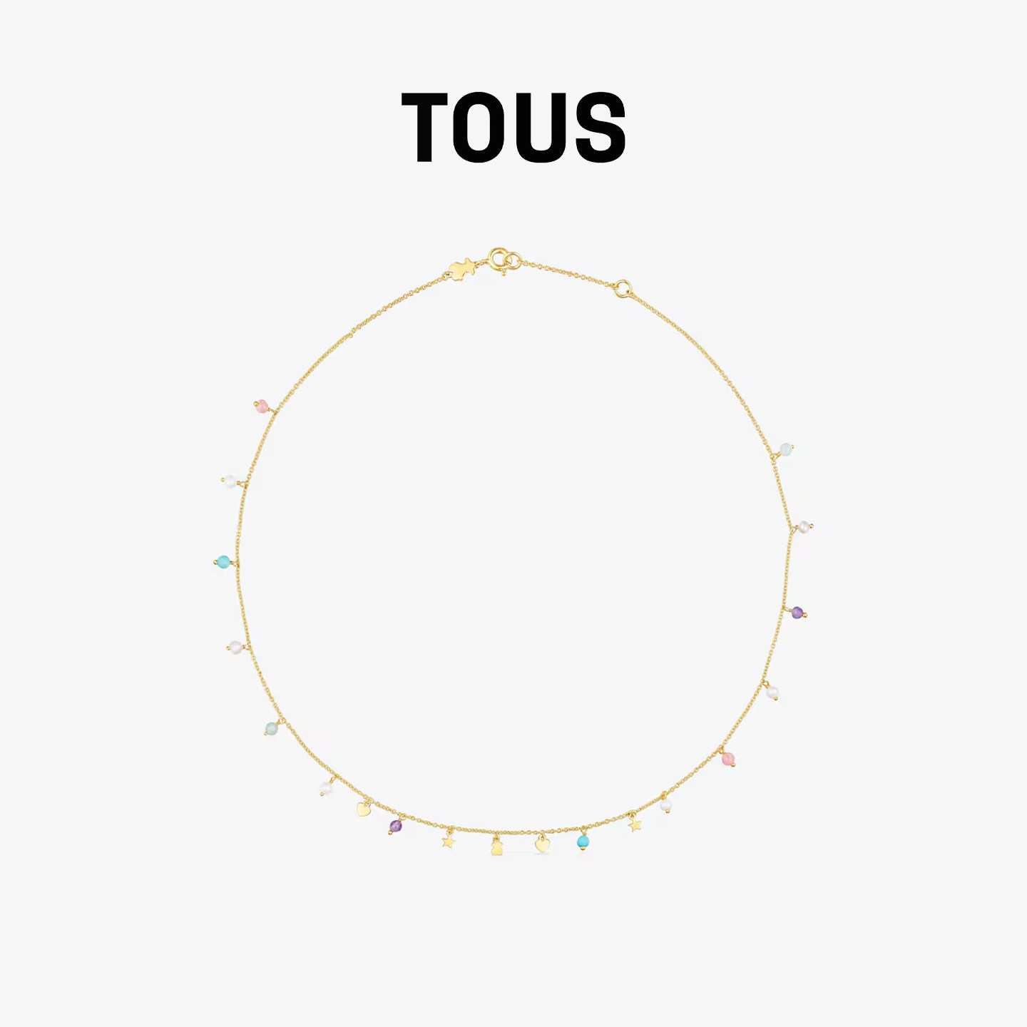 TOUS/桃丝熊项链925银宝石