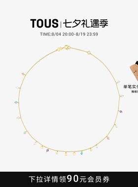 TOUS/桃丝熊项链925银宝石