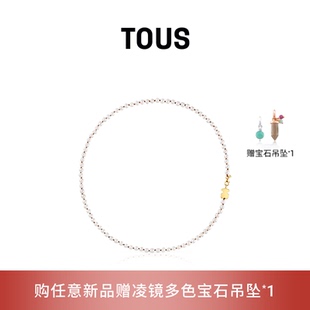 TOUS 桃絲熊Sweet Dolls系列18K金珍珠小熊項鏈節日禮物 新品