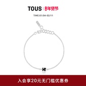 新品 TOUS 桃丝熊Icon Color系列小熊黑玛瑙手链春季 首饰