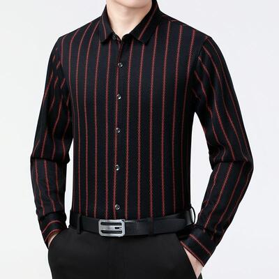 202季5年秋新款男装商务休闲长袖衬衣中男士格山2522-LL子百搭羊