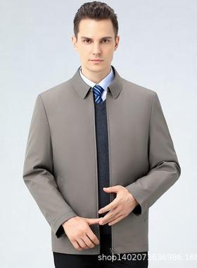 2025冬季款82223-F高可脱内胆棉衣档男式休闲翻领套男新士外中年