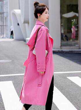 设计感风气衣女中长款秋衣新款AH1收腰质显瘦时尚季大外套