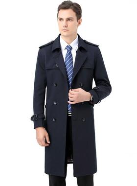 025男士风衣套中长款中6069-C青年外商务休2秋闲春薄款冬加厚长款