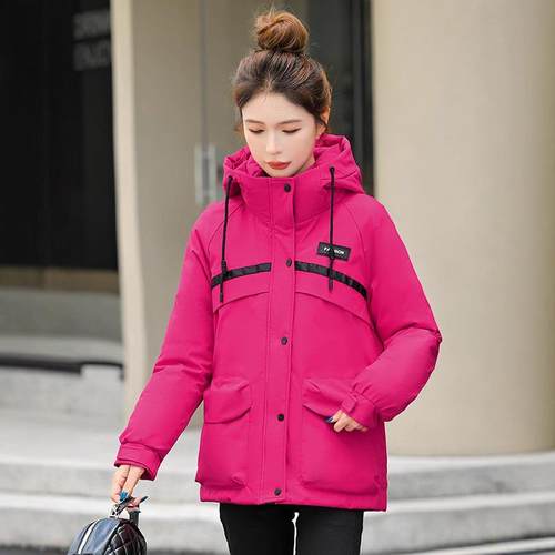 正品柜派款克服羽绒80-2526撤棉衣连帽显瘦加厚欧保暖百搭货新宽