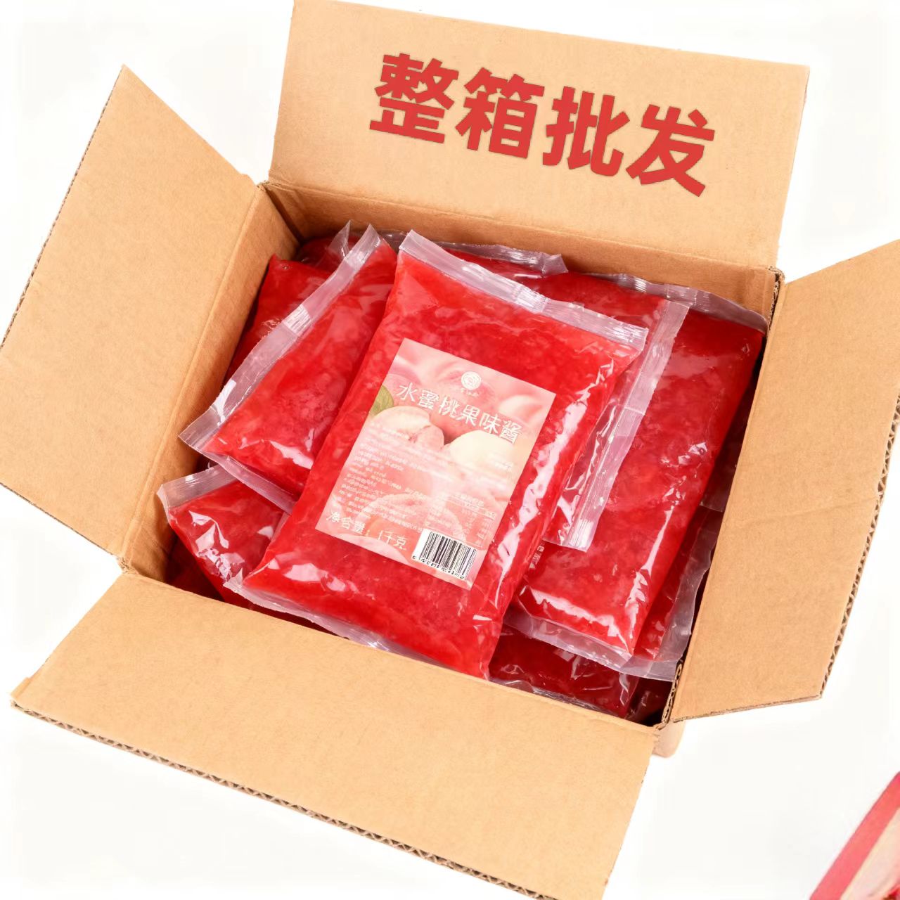 水蜜桃果味酱商用整箱批发