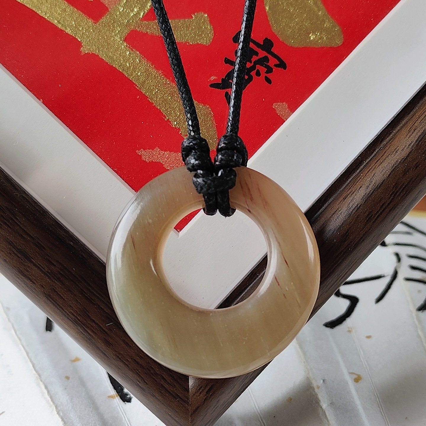 羊角平安扣项链中国风新中式吊坠项链毛衣链古装配饰汉服饰品古风