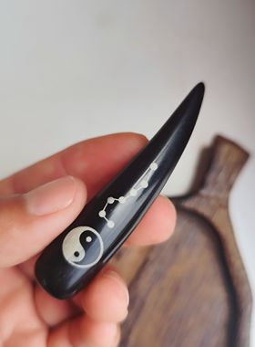 道系饰品天然牛角骨手工吊坠项链文创