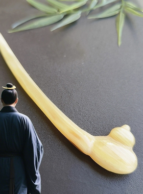 道友推荐福禄葫芦道系道士盘发器发簪简约道家发钗道姑中国风古典