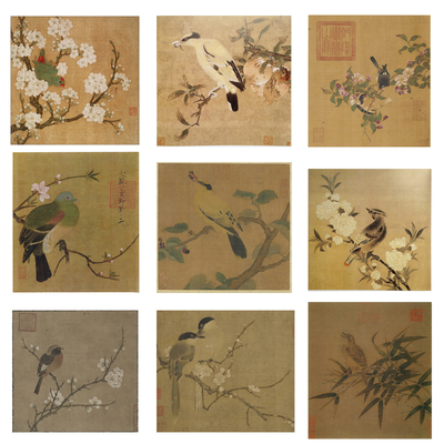 工笔画打印白描底稿宋画小品