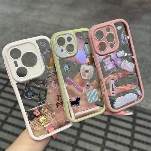 贴纸奶油壳适用iPhone17手机壳