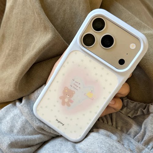 奶油小熊磁吸硅胶iPhone手机壳