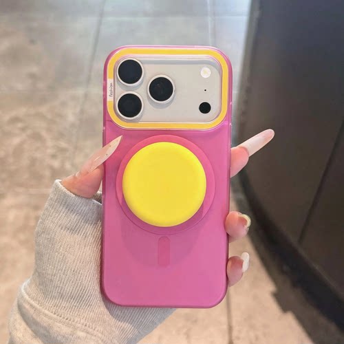 ins双层磨砂磁吸iPhone手机壳