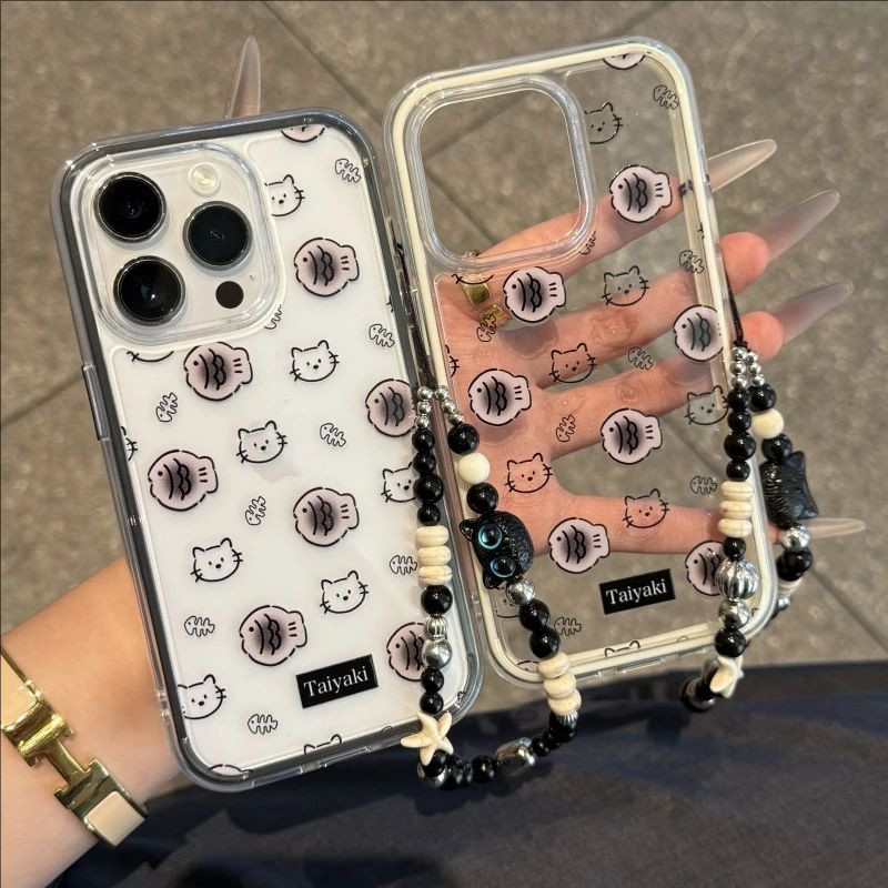 适用于iPhone16promax手机壳鲷鱼烧黑猫挂链苹果15plus小众14Pro13/12/11大孔华为Pura70/60pro情侣荣耀300软,3C数码配件,手机保护套/壳,淘宝优惠券,粉丝福利购,淘宝优惠卷