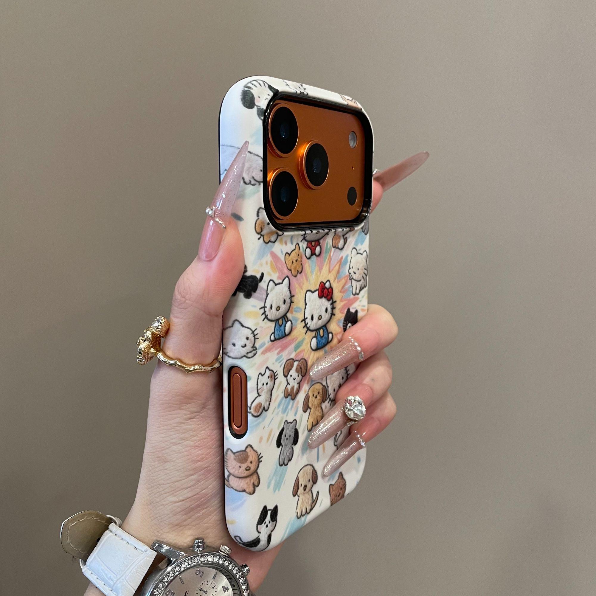 苹果17卡通Kitty二合一手机壳