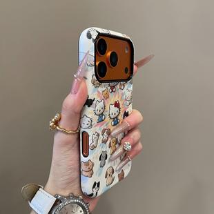 15可爱红米K90小众findX9菲林vivox300壳 小米17 适用iPhone17promax卡通凯蒂猫二合一手机壳苹果17 16pro新款