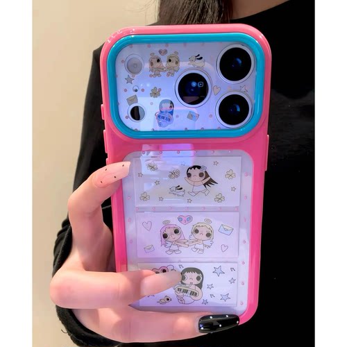 【秒变17】宫格天使小玉适用iPhone17promax手机壳苹果16PM韩系iPhone15Pro多巴胺大视窗苹果14/13/12保护套