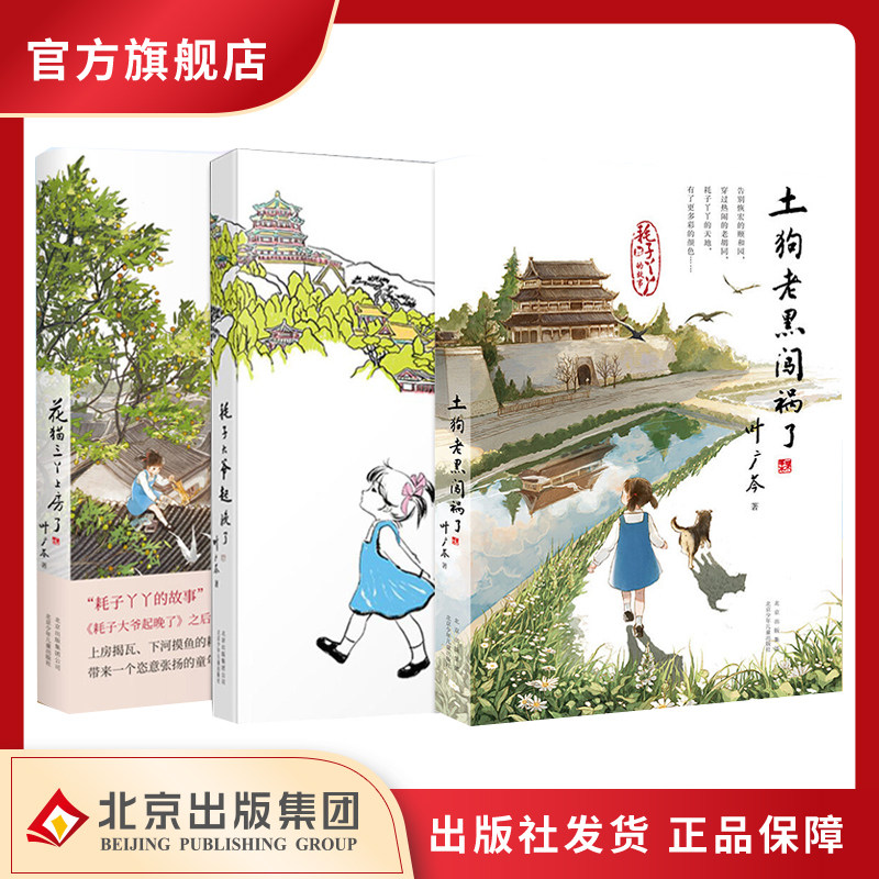 【中国好书】耗子大爷起晚了+土狗老黑闯祸了+花猫三丫上房了 套装3册 叶广岑儿童文学 6-12岁课外阅读经典文学故事书籍