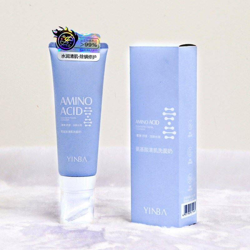 yinba/茵芭氨基酸雪莲花舒缓洁肤洗面奶120ml瓶控油深层清洁lo