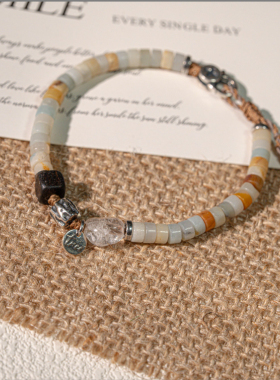 欧洲设计师TRÉE925银【山河】原创小众设计手工手链