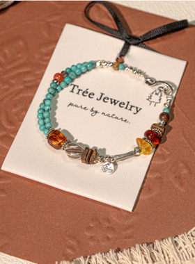 欧洲设计师TRÉE925银【丝路梵音】原创小众设计手工手链