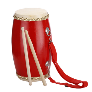 成人腰鼓木质儿童安塞牛皮腰古扭秧歌舞蹈教学鼓全套专业腰鼓大人