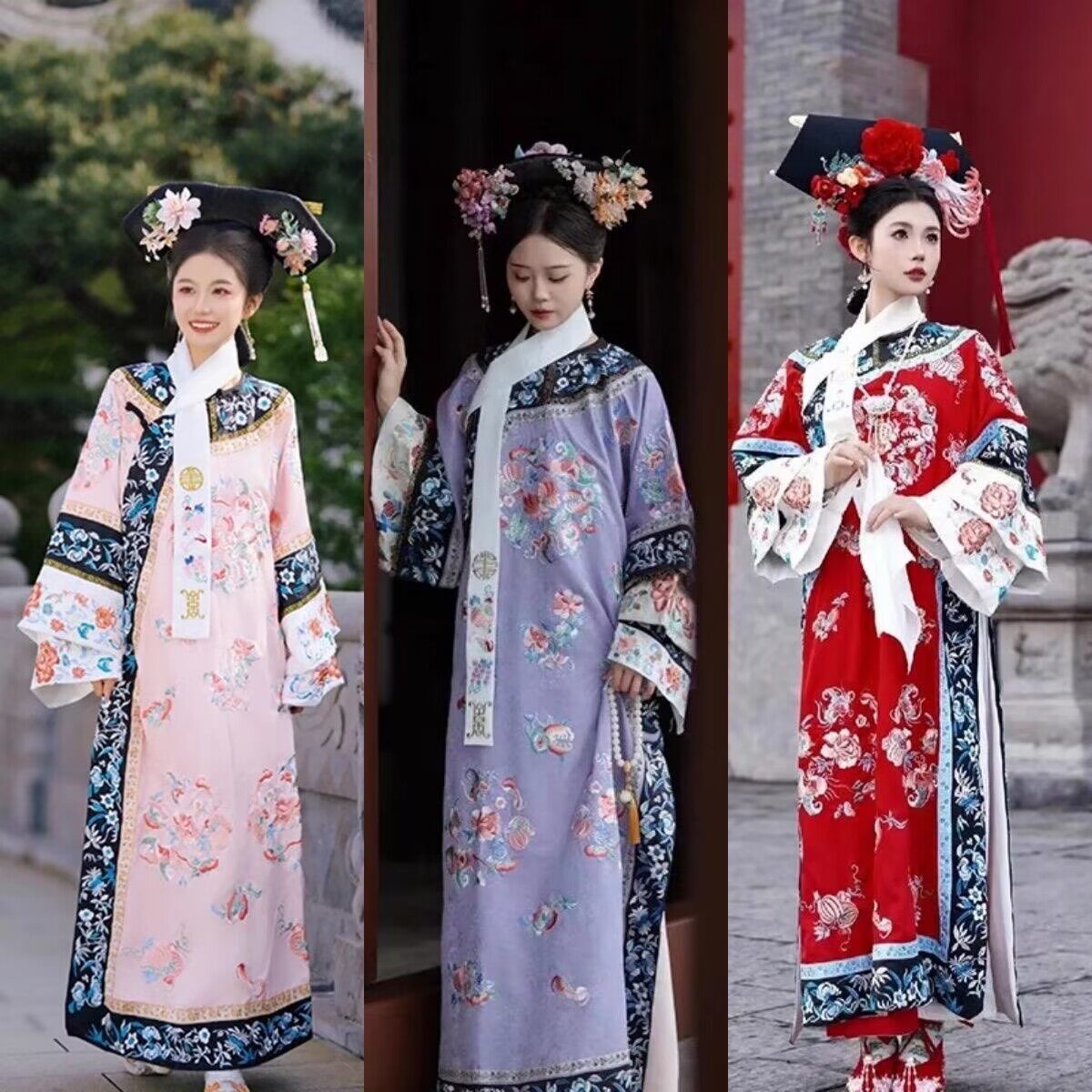 甄嬛传同款衣服清代女装表演演出汉服贵妃先秦唐宋明清旗女中国风