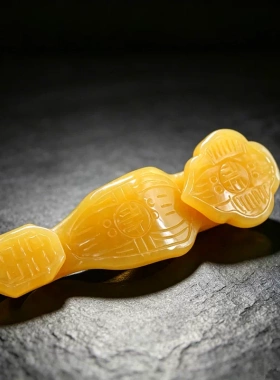 天然玉石中式吉祥如意摆件