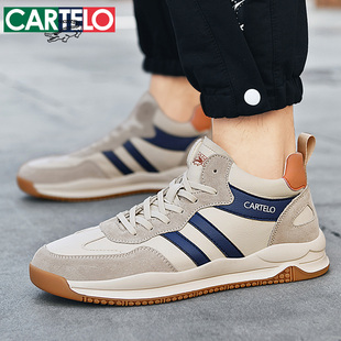 卡帝乐鳄鱼男鞋2025新款秋冬季男士休闲鞋运动鞋阿甘鞋子加绒鞋子