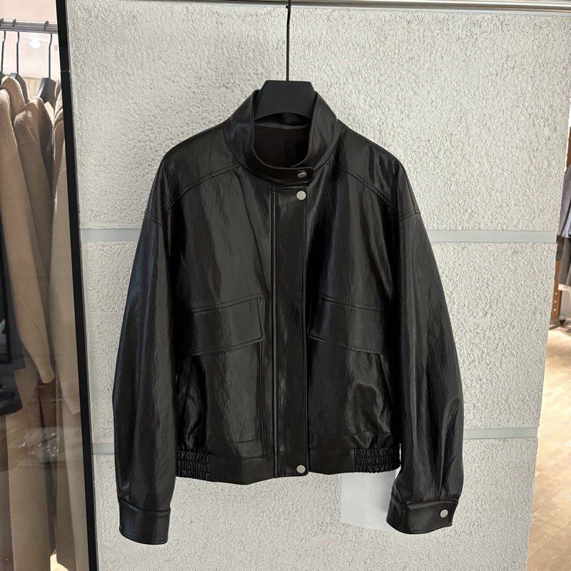 时尚气质港风短款PU皮外套26新款高端欧货显瘦宽松立领皮衣夹克女,女装/女士精品,皮衣,淘宝优惠券,粉丝福利购,淘宝优惠卷