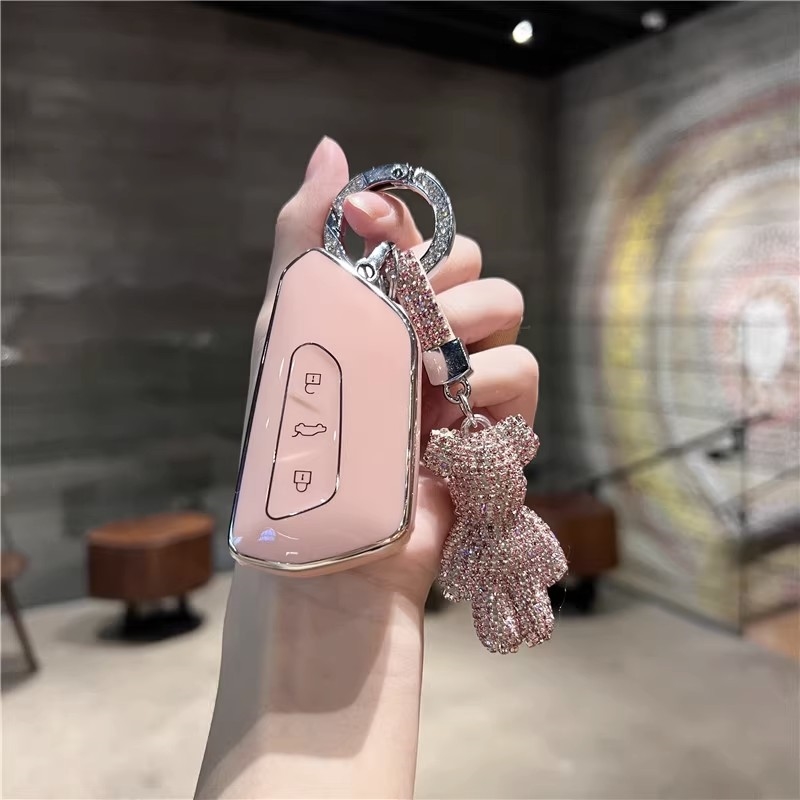 适用大众高尔夫8pro钥匙套新rline八代揽境车壳ID3/4/6扣途昂壳女