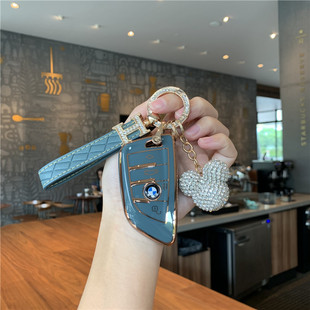 宝马3系刀锋钥匙套22款新2系325li 320li/330i高档时尚包女扣壳