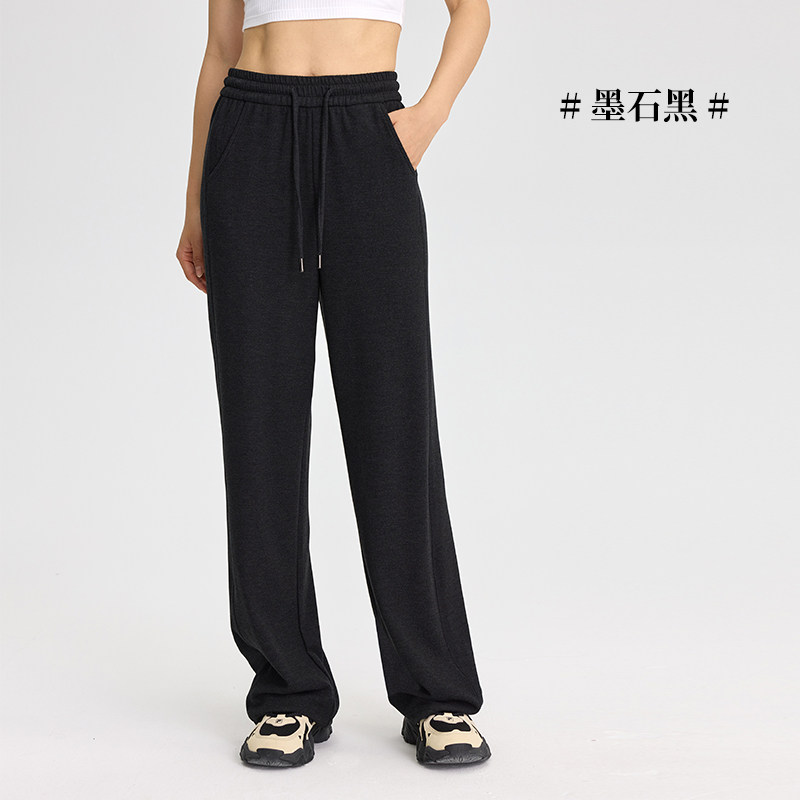 Q百搭显瘦直筒女士玻尿酸德绒毛呢卫裤秋冬保暖宽松休闲裤DJQ5371