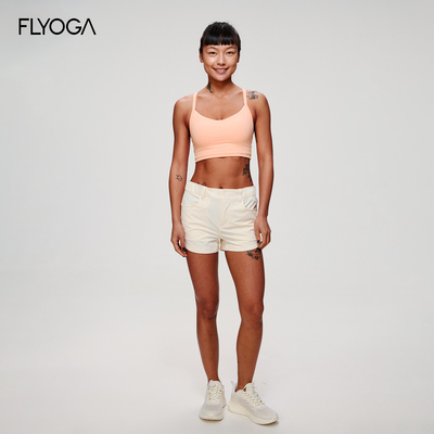 FLYOGA飞蓝瑜运动文胸瑜伽羽感背心聚拢收腹V领瑜伽上衣女51100