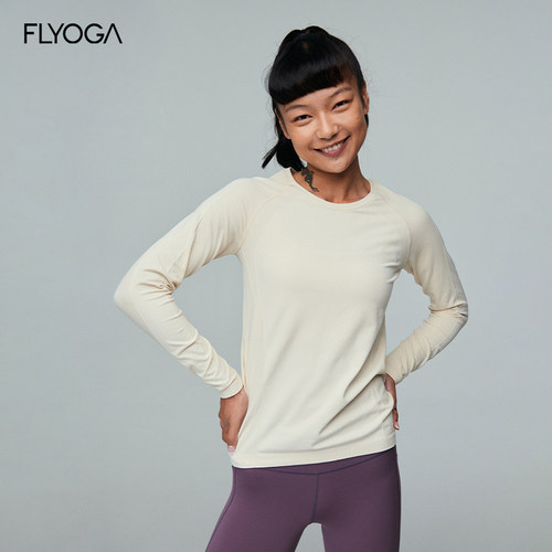 flyoga瑜伽服显瘦四季长袖普拉提