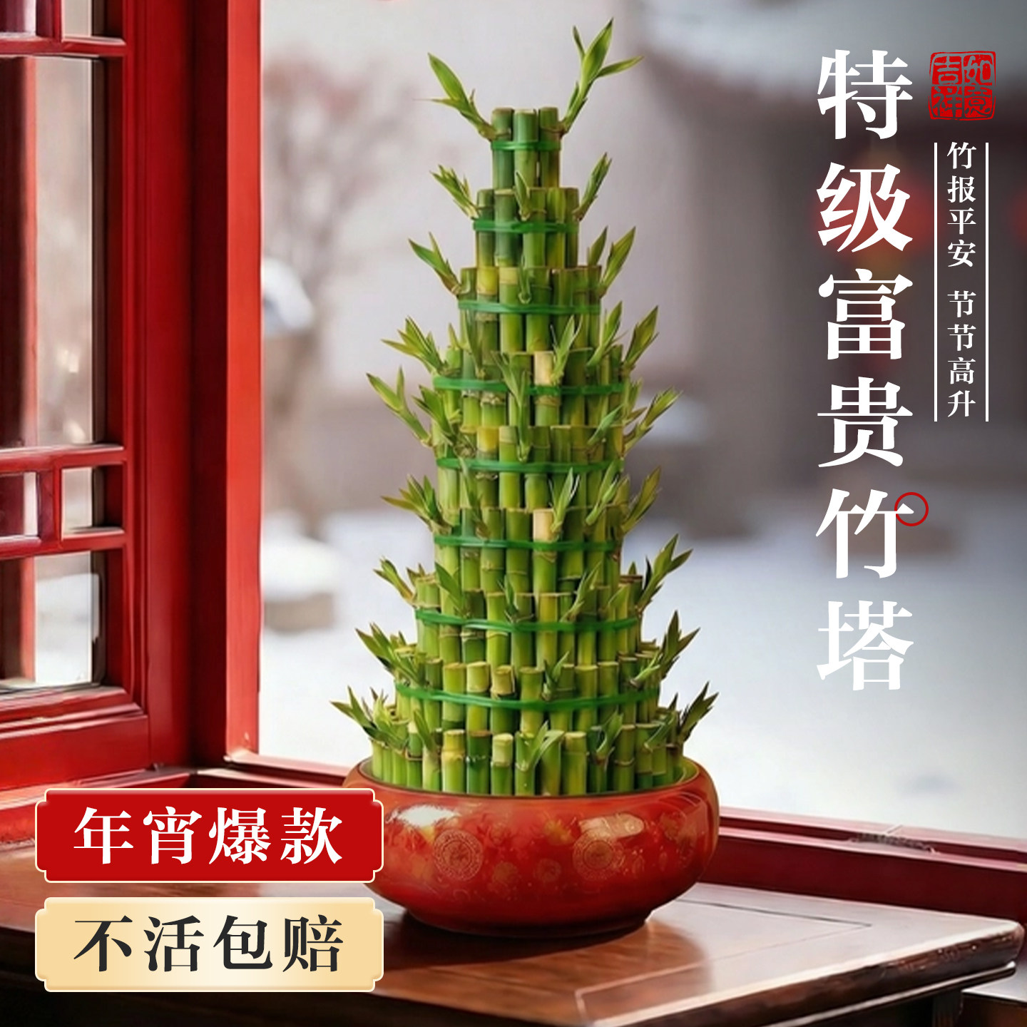 竹塔盆栽节节高富贵竹水培绿植物转运竹植物客厅开运招财鸿运当头,鲜花速递/花卉仿真/绿植园艺,造型盆景,淘宝优惠券,粉丝福利购,淘宝优惠卷