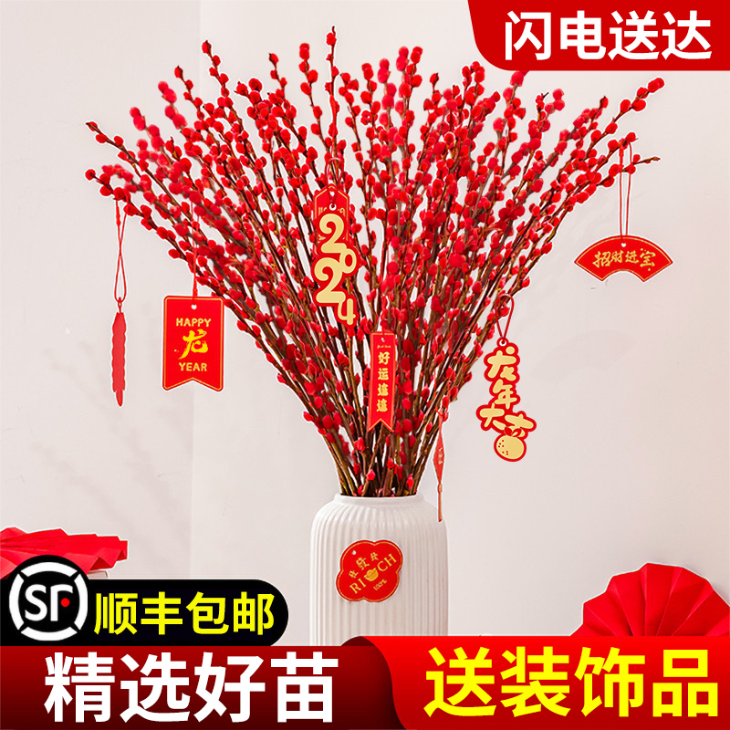 银柳干花客厅装饰摆件年宵花花束