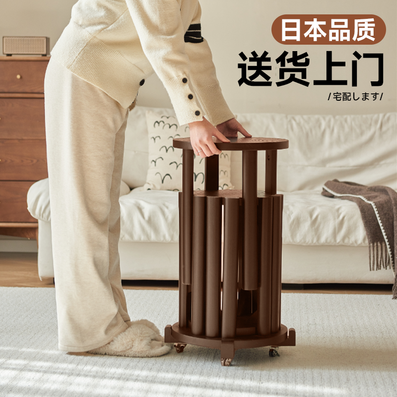 日本全实木凳子可叠放终身质保