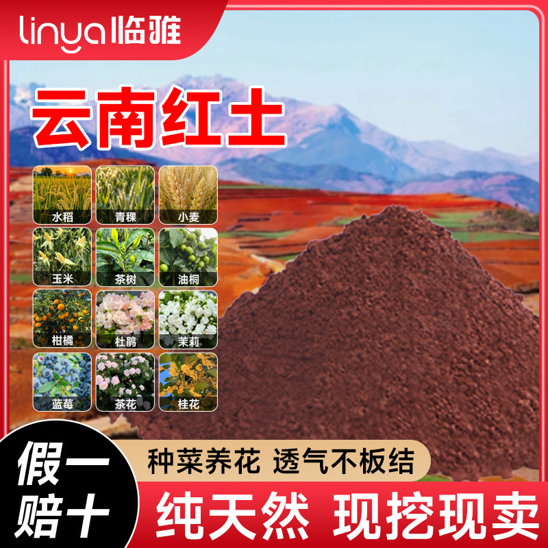 云南红土种植土天然纯正颗粒酸性红泥土营养土养花通用种菜专用土
